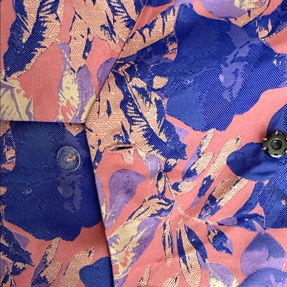 Elliat Pink, Blue & Purple Tropical floral print Sleeveless Blazer Mini Dress S - Picture 9 of 9